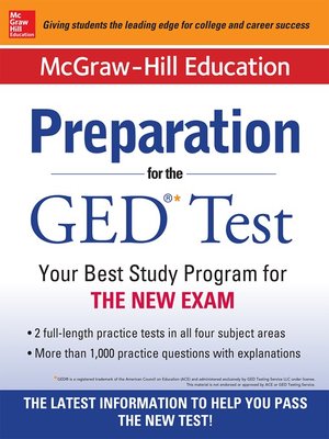 cover image of McGraw-Hill Education Preparation for the GED&#174; Test